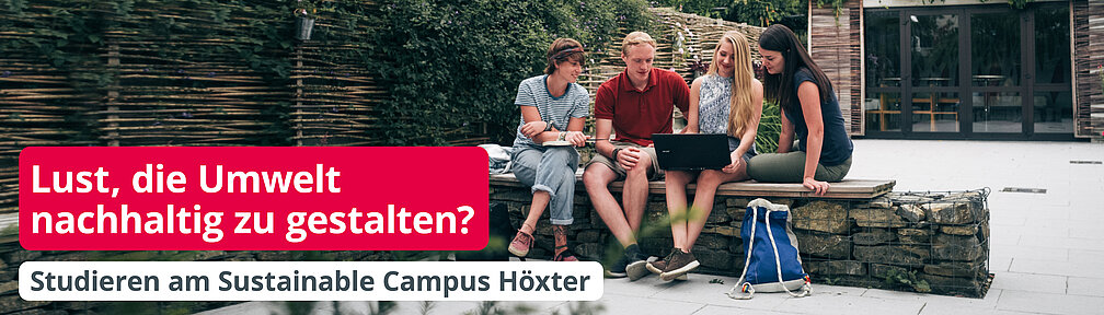 [Translate to Englisch:] Lust die Umwelt zu gestalten? Studieren am Sustainable Campus Höxter